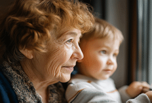 older woman with a child